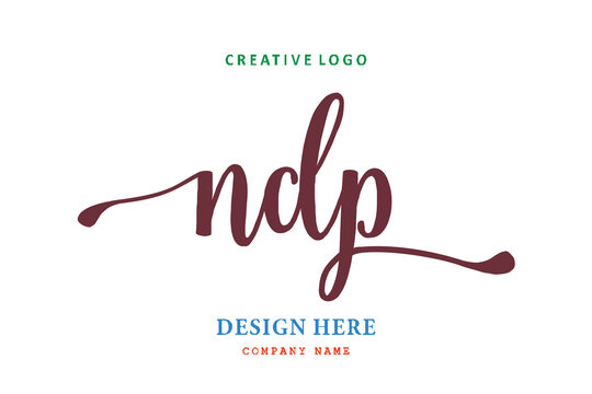 NDP lettering logo is simple, easy to understand and authoritative