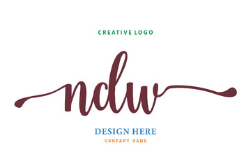 NDW lettering logo is simple, easy to understand and authoritative