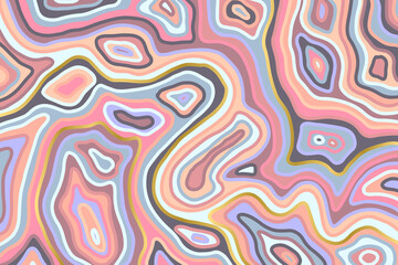Abstract pink and violet backround. Agate slice ripple texture imitation. Vector illustration.