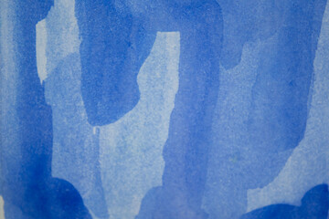 Fototapeta na wymiar Abstract blue watercolor background with light and dark gradients. Wallpaper for the site, postcard, notebook, notebook, book, advertising. Watercolor sky blue brush strokes