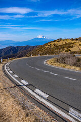 road to the mountains, izu skyline road , mount fuji japan 
