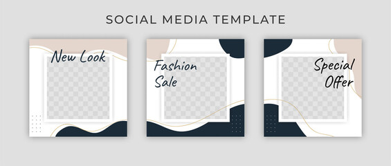 Editable modern Social Media banner Template. Anyone can use This Design Easily. Promotional web banner for social media. Elegant sale and discount promo - Vector.