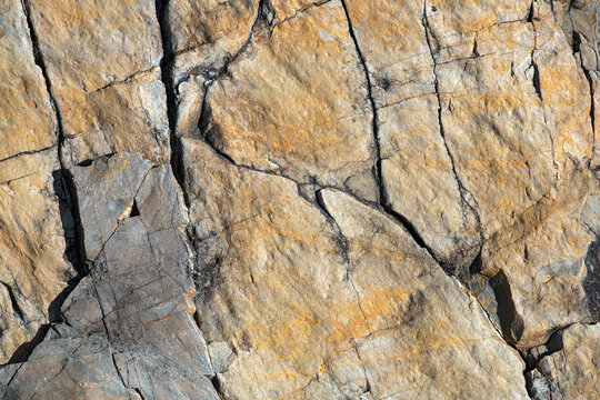 Abstract patterns of fractured rock