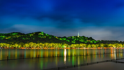 Fototapeta premium Night view of Hangzhou