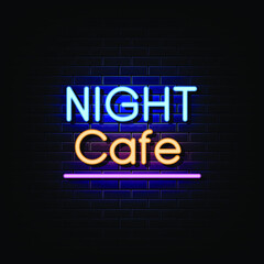 Night Cafe Neon Signs Style 