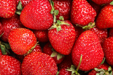 Fresh ripe strawberry as background