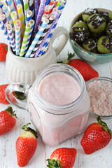 Protein strawberry shake