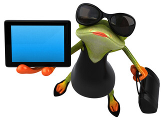 Fun frog - 3D Illustration