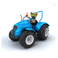 Obraz premium Fun frog - 3D Illustration