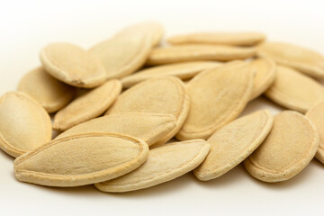 Fresh and roasted pumpkin seeds