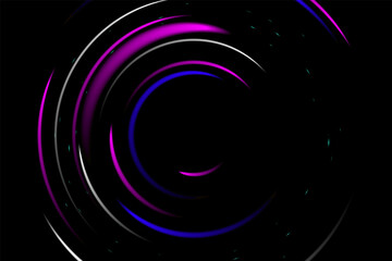 Abstract Motion Light Effect. Futuristic Wave Flash. Shining Space. Vector illustration