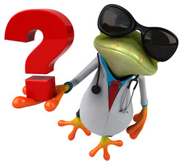 Frog doctor - 3D Illustration