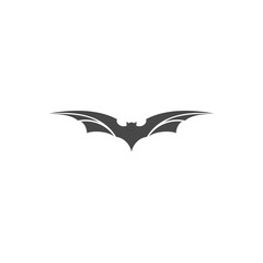 Creative illustration modern flying bat logo design template vector 