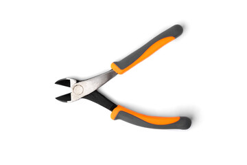 Obraz premium Cutting pliers isolated on white background.
