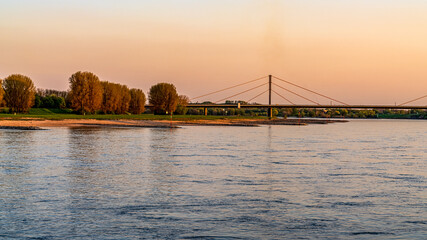 Evening The River Rhine And