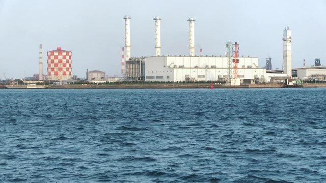 扇島の火力発電所