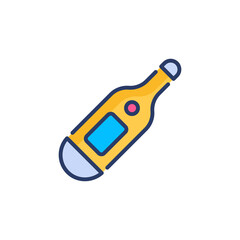 Thermometer icon in vector. Logotype
