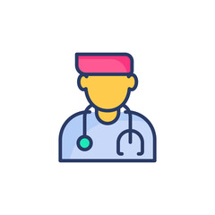 Doctor icon in vector. Logotype