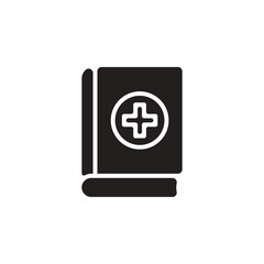 Medical Book icon in vector. Logotype