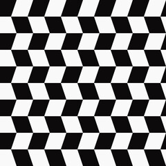 Diagonal Black Squares. Race Flag Pattern. Vector.
