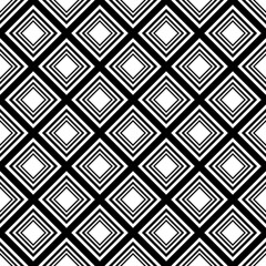 Rhombuses. Black Abstract Rhombuses Pattern. Vector.