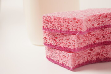 Sponges  for washing dishes and other domestic needs
