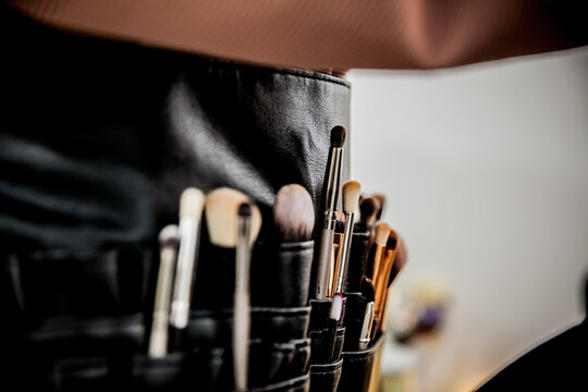 Kosmetyczka makijaż pędzle stylizacja beauty piękno brushes 