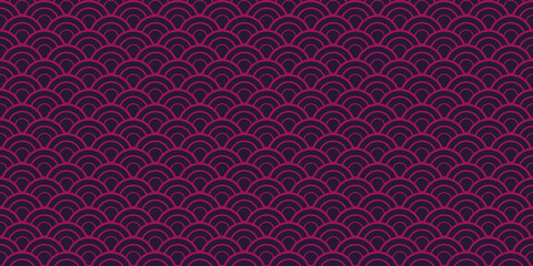 Chinese Seamless Wave Pattern. Premium Japanese Wave Samless Pattern. Bohemian Geometric