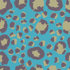 Leopard Print Seamless Vector Design. Elegant Cheetah Safari Seamless Leopard Print.