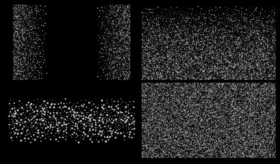 Gold, Silver VIP Flying Stars Confetti. Rich