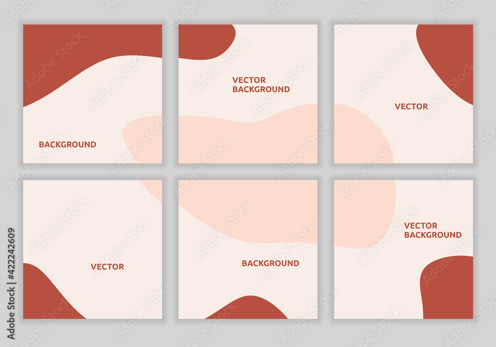 Aufkleber set collection of minimalist abstract puzzle square template for social media post feeds. suitable f