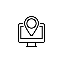 Online Navigation icon in vector. Logotype
