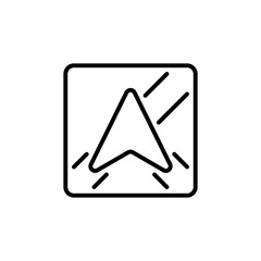 Navigation icon in vector. Logotype