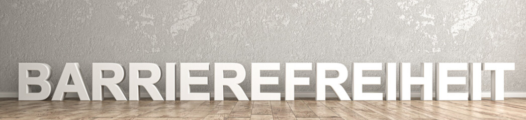 Barrierefreiheit Schriftzug für Homepage 