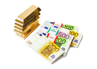 Gold and euro money