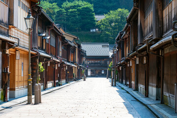 夏の金沢旅行　ひがし茶屋街