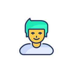 Writer icon in vector. Logotype