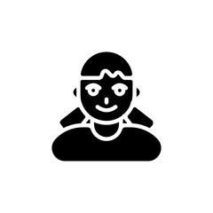 Baby Girl icon in vector. Logotype