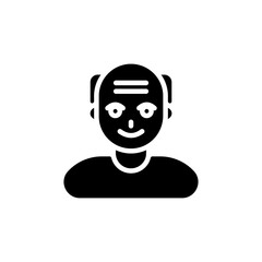 Old Man icon in vector. Logotype