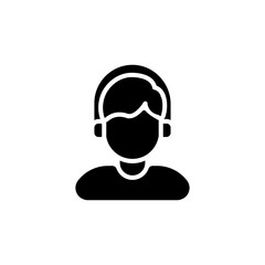 DJ icon in vector. Logotype