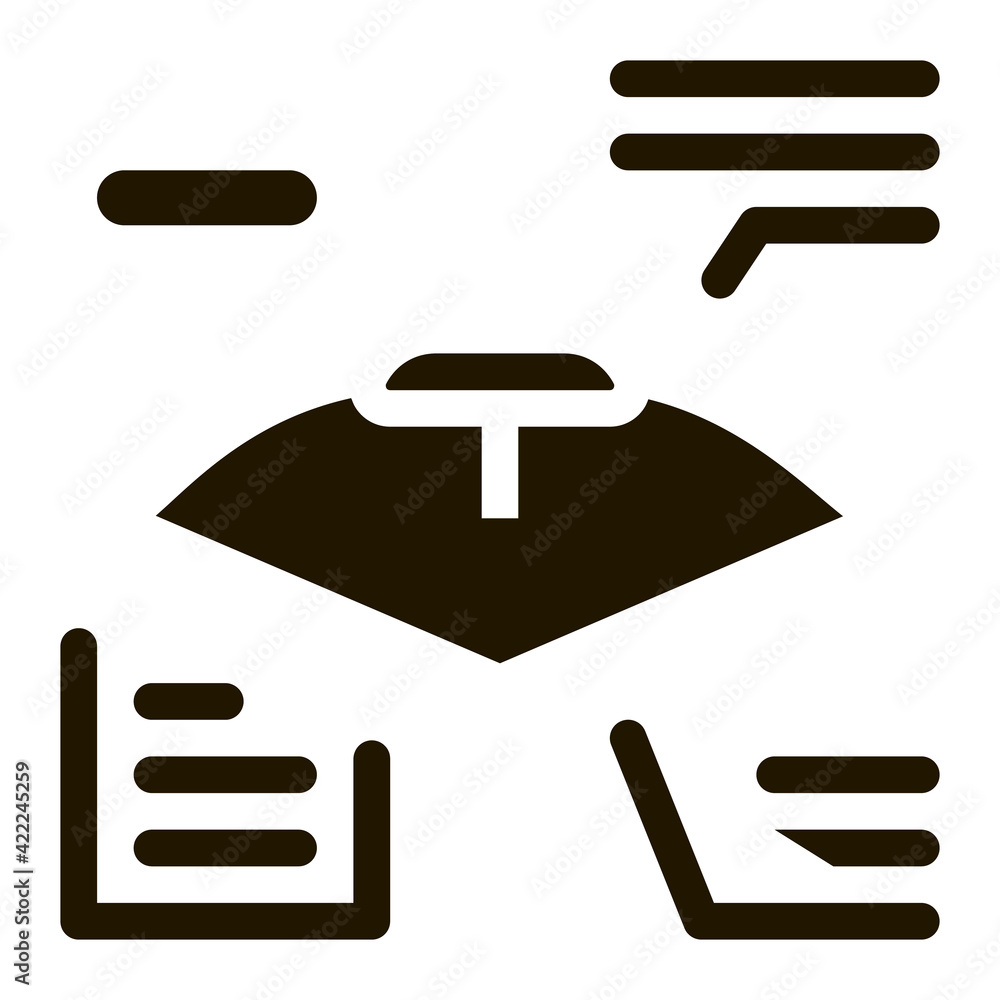 Poster bow and arrow characteristic icon vector