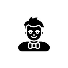 Waiter icon in vector. Logotype