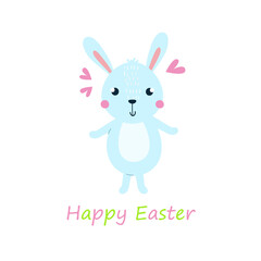 Obraz na płótnie Canvas Easter bunny little on an isolated background.