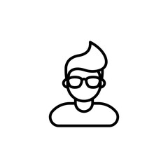 Hipster icon in vector. Logotype