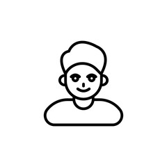 Teenager icon in vector. Logotype