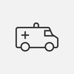 Ambulance icon isolated on background. Emergency symbol modern, simple, vector, icon for website design, mobile app, ui. Vector Illustration