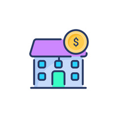 Property Valuation icon in vector. Logotype