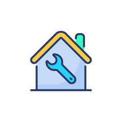 Home Repair icon in vector. Logotype