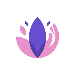 Hand Lotus Relax Logo Design