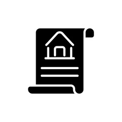 Property Paper icon in vector. Logotype
